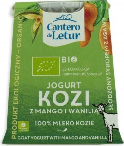 Geitenyoghurt met mango en vanille BIO 125 g Cantero De Letu