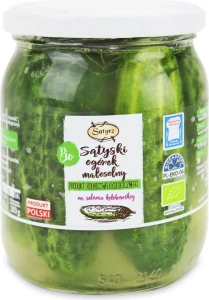 OGÓRKI SĄTYSKIE MAŁOSOLNE BIO 400 g (300 g) - SĄTYRZ