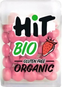 (MIN 16) STRAWBERRY DRAGEES GLUTEN-FREE BIO 15 g - NATU - HIT
