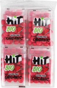 RASPBERRY DRAGEES GLUTEN-FREE BIO 4 x 15 g  - NATU - HIT