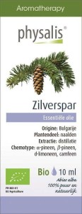 HUILE ESSENTIELLE DE SAPIN BIO (ZILVERSPAR) 10 ml - PHYSALIS