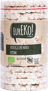 Rice waffles without salt gluten-free BIO 100 g Eureko