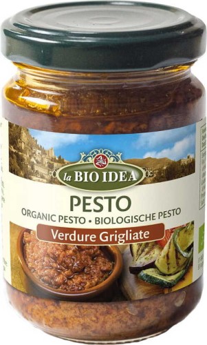 PESTO AUX LÉGUMES GRILLÉS BIO 140 g - LA BIO IDEA
