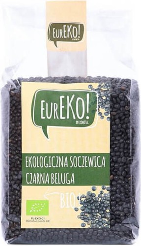Soczewica czarna beluga BIO 400 g Eureko