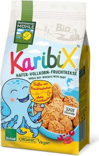 OAT COOKIES WITH FRUIT FOR CHILDREN KARAIBY BIO 125 g - BOHLSENER MUEHLE