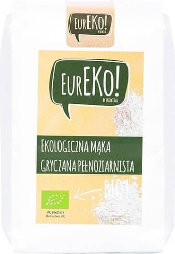 Mąka gryczana pełnoziarnista BIO 500 g Eureko