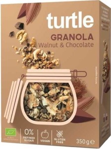 GRANOLA WALNOOT - BIO GLUTENVRIJ CHOCOLADE 350 g - SCHILDPAD