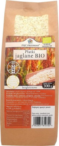 FLOCONS SANS GLUTEN BIO 300 g - PIĘĆ PRZEMIAN