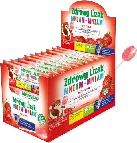 Lizak truskawka 6g Zdrowy Lizak