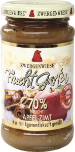 MOUSSE DE MANZANA Y CANELA (70% FRUTAS) BIO SIN GLUTEN 225 g - ZWERGENWIESE