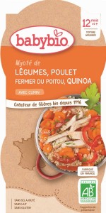 Quinoa dish with chicken and vegetables (from 12 months of age) gluten-free BIO 2x200 g BabyBio