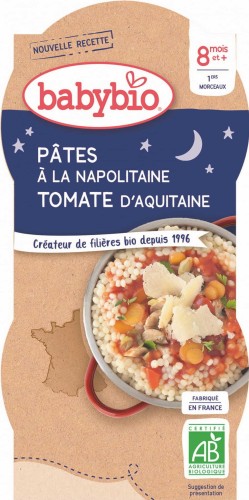 Pasta dish with Neapolitan tomatoes from 8 months BIO 2x200 g BABYBIO