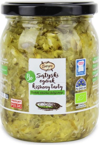 PICKLED CUCUMBER GRATED BIO 450 g - SĄTYRZ