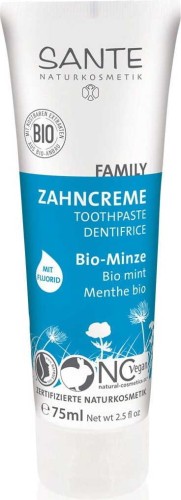 MINT TOOTHPASTE WITH FLUORINE ECO 75 ml - SANTE