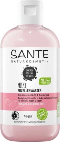 Micellaire vloeistof voor het verwijderen van make-up Inca Inchi Oil en Eco Probiotics 200 ml - Sante
