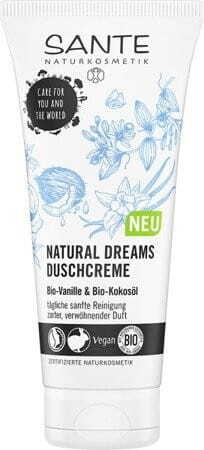 CREMA DE DUCHA NATURAL DREAMS ACEITE DE VAINILLA Y COCO ECO 200 ml - SANTE