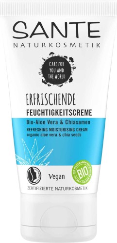 Hydraterende gezichtscrème met aloë vera en chiazaden Eco 50 ml - Sante