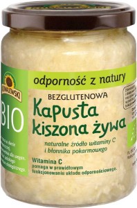 Kapusta kiszona żywa bezglutenowa BIO 540 ml