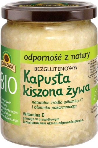 Kapusta kiszona żywa bezglutenowa BIO 540 ml