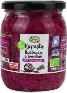 Zuurkool met rode biet BIO 450 g - SĄTYRZ