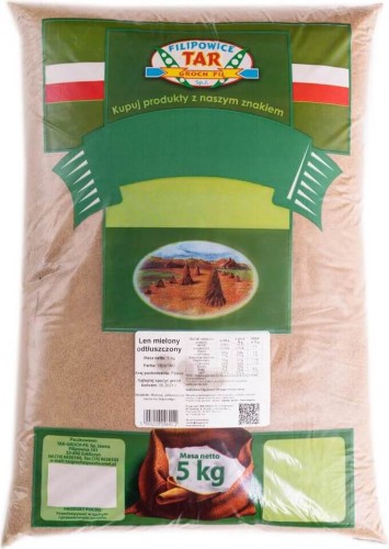 Semillas de lino molidas desnatadas 5kg - Targroch