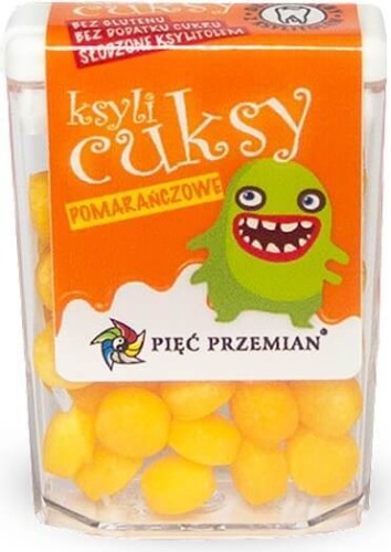 Cukierki pomarańczowe z ksylitolem
