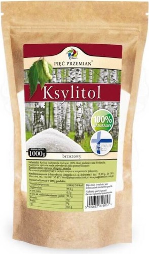 KSYLITOL (TOREBKA PAPIEROWA) 1000 g - PIĘĆ PRZEMIAN