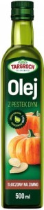 Olej z pestek dyni tłoczony na zimno 500 ml Targroch