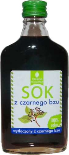 Jugo de saúco 100% extruido de saúco 200ml - Zielona tłocznia