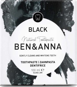 Dentifricio sbiancante con carbone attivo in barattolo da 100 ml - Ben&Anna