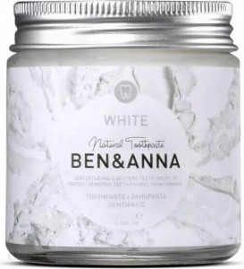 WHITENING TOOTHPASTE WITHOUT FLUORINE IN A JAR 100 ml - BEN & ANNA