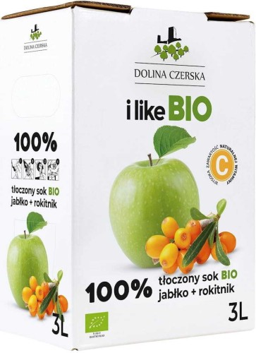 Jus de pomme à l'argousier NFC Bio 3 l - Dolina Czerska