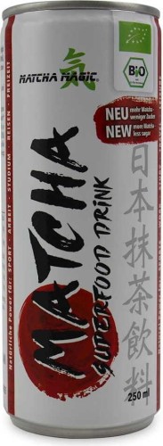 ENERGIZING DRINK MATCHA TEA LESS SUGAR GLUTEN FREE BIO 250 ml - MATCHA MAGIC