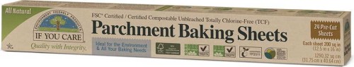 COMPOSTABLE BAKING PAPER UNBLEACHED 24 SHEETS - IF YOU CARE