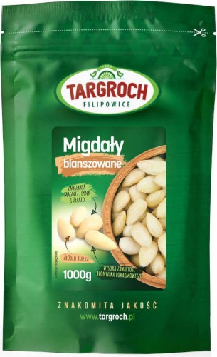 Geblancheerde amandelen 1000g Targroch