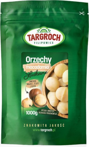 Orzechy macadamia łuskane 1000g Targroch