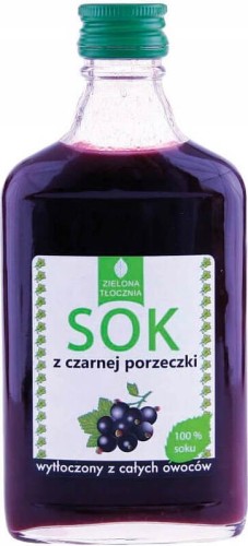 Jugo de grosella negra 100% extruido de fruta entera 200ml - Zielona tłocznia