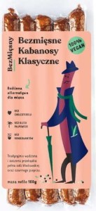 Wegańskie kabanosy klasyczne 160 g Bezmięsny Mięsny