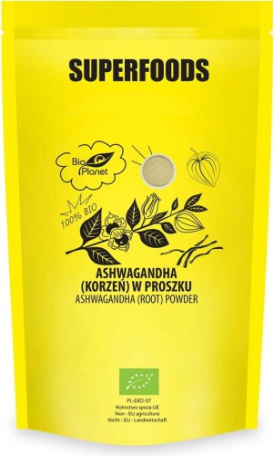 ASHWAGANDHA (KORZEŃ) W PROSZKU BIO 500 g - BIO PLANET