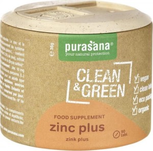 ZINC IN TABLETS BIO 36 g (60 szt) - PURASANA