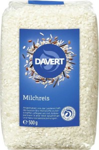 BIO ROUND WHITE RICE (MILK) 500 g - DAVERT