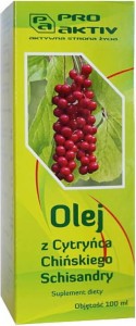 Schisandra Schisandra olie 100ml Pro Aktiv