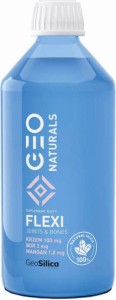 Silicon 100 mg Boron 3 mg Mangan 1.8 mg Flexi Joints & Bones 500 ml GeoNaturals GeoSilica MedicaLine