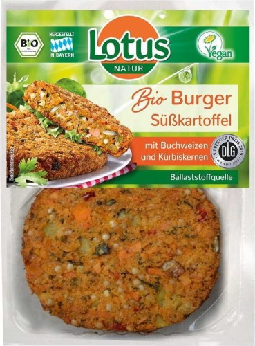 GROENTE BURGERS MET POMPOEN EN POMPOEN BIO 160 g - LOTUS