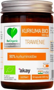 Turmeric BIO Digestion 90% curcuminoids 500 mg Stress 50 capsules BeOrganic MedicaLine