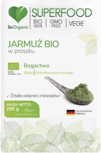 BIO kale in polvere 66 porzioni 200g BeOrganic MedicaLine
