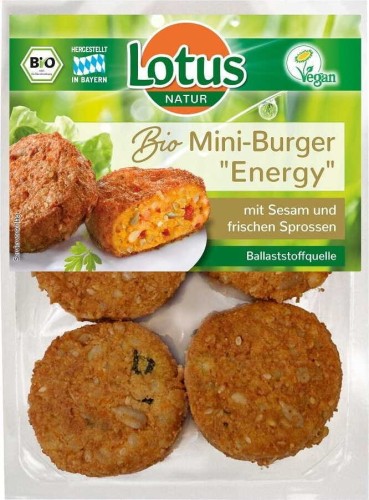  VEGETABLE MINI BURGERS WITH TOFU BIO 250 g - LOTUS