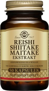 Reishi Shiitake Maitake extracts 50 capsules Solgar