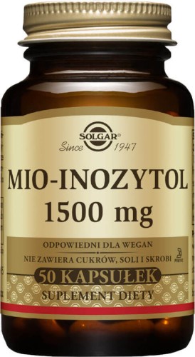 Myo-Inositol 1500 mg 50 capsules Solgar