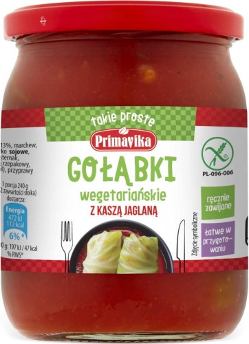 Gołąbki wegetariańskie z kaszą jaglaną 480 g